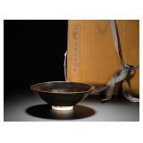 BLACK GLAZED CONICAL BOWL FROM DING KILN OF THE...