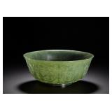 A QING DYNASTY HETIAN THIN-WALLED JADE BOWL...