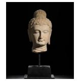 3RD CENTURY STONE-CARVED GANDHARA HEAD