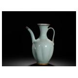 SONG JUN KILN SKY BLUE GLAZED MELON-SHAPED EWER