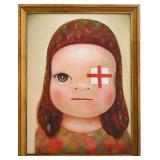 YOSHITOMO NARA (JAPAN, 1959).OIL PAINTING
