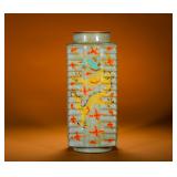 SONG DYNASTY OFFICIAL KILN GILDED FIVE-COLORED...