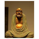 MING DYNASTY WOODCARVING, ZEN. BODHIDHARMA STATUES