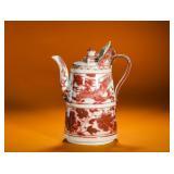 YUAN DYNASTY UNDERGLAZE RED DRAGON-PATTERNED...