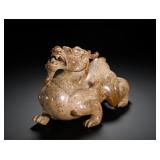 HAN DYNASTY HETIAN JADE AUSPICIOUS BEAST