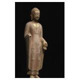 BLUESTONE BUDDHA STATUES FROM THE NORTHERN QI...