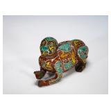 BRONZE INLAID WITH GOLD AND SILVER INLAID WITH...