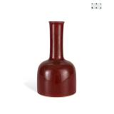 QING DYNASTY KANGXI LANGYAO RED BELL VASE