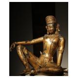 MING DYNASTY GILDED BRONZE BUDDHA STATUE OF THE...