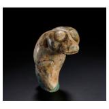 RED MOUNTAIN CULTURE JADE CICADA PUPA PENDANT