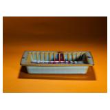 JUN KILN SKY BLUE ROSE PURPLE RECTANGULAR...