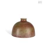 QING DYNASTY KANGXI COWPEA RED GLAZED TAIBAI VASE