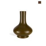 DAOGUANG TEA POWDER GLAZE STRAIGHT-NECKED...