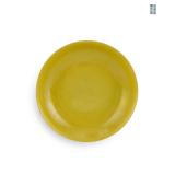 A BRIGHT YELLOW GLAZED PLATE FROM THE REIGN OF...