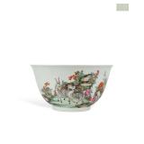 A BOWL OF DOUBLE SHEEP IN PASTEL COLORS FROM...