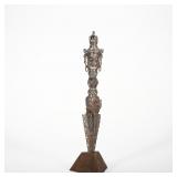 IRON THREE-SIDED MAHAGALA VAJRA PEG OF THE QING...