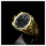 Art Nouveau Period (1880 - 1920) 18K Three -...