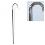1910 Neoclassical Walking Stick, 800 Silver...