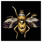 Retro Period Italian Plique - a - Jour Enamel...