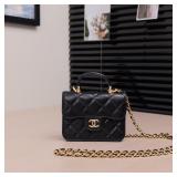 Chanel Top Handle Mini Flap Crossbody Bag,...