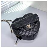 Chanel CC In Love Large Heart Crossbody Bag,...