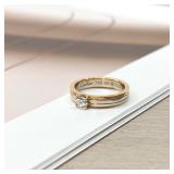 Cartier Trinity Solitaire Ring, Tri - Colour...