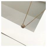 Cartier Trinity 18K Gold Necklace with One Diamond