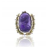 British Victorian Period 14K Gold Amethyst...