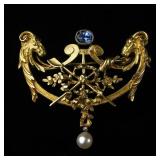 Art Nouveau Period (1880 - 1920) French Chased...