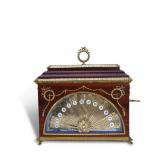 20th Century Faberge Gilt Fan-Form Antique Clock