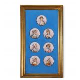 19th Century Set of Seven Round Rococo...
