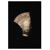 6th Centuryi White Marble Buddha Head