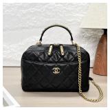Chanel Double Zip Top Handle Camera Crossbody...