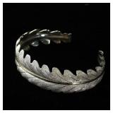 Antique Mixed - Metal Leaf - Chased Bangle by...