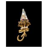 Italian Retro Period 18K Gold Enamel Umbrella -...