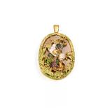 19th - Century French 18K Gold Enamel St....