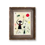 JOAN MIRO (1893-1983), ATTRIBUTED TO, OIL ON BOARD