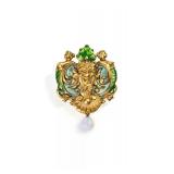 European Art Nouveau Period Enamel and Opal...