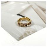 Chrome Hearts Script Band Ring, 22K Yellow Gold