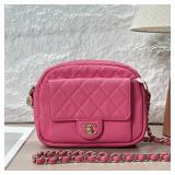 Chanel CC Day Camera Crossbody Bag, Pink Caviar...