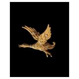 French Retro Period 18K Gold Ruby and Diamond...