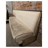Cream and Black Diner Booth Seating | 3