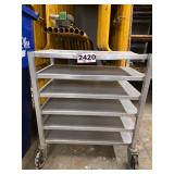 StainlessMulti-Tier  Cart on Casters