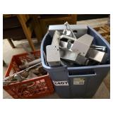 Lot of Assorted Metal Door Hardware Components