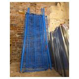 Central 5 Tier Blue Coated Wire Shelving Unit