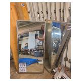 (3) 18in X 36in Tilted Mirrors
