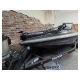 Bass Boat with Minn Kota Trolling Motor