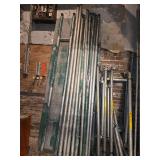 Lot of Used Metal Scaffolding Poles, Shoring Posts