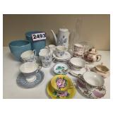 Assorted Ceramic Tea Set Components and More!