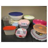 Lot of Plastic Food Storage Containers